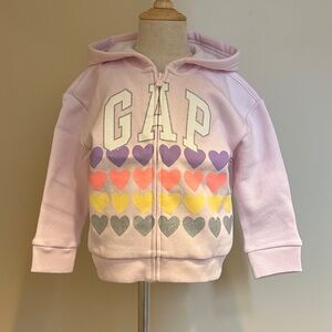 GAP Kids Pastel Heart Hoodie